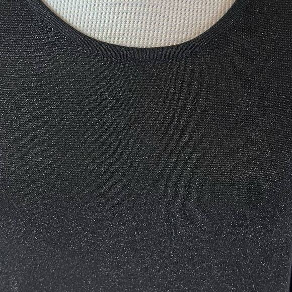 Saks Fifth Avenue The Works women's size Large black w metallic threads #1667 - Picture 9 of 9